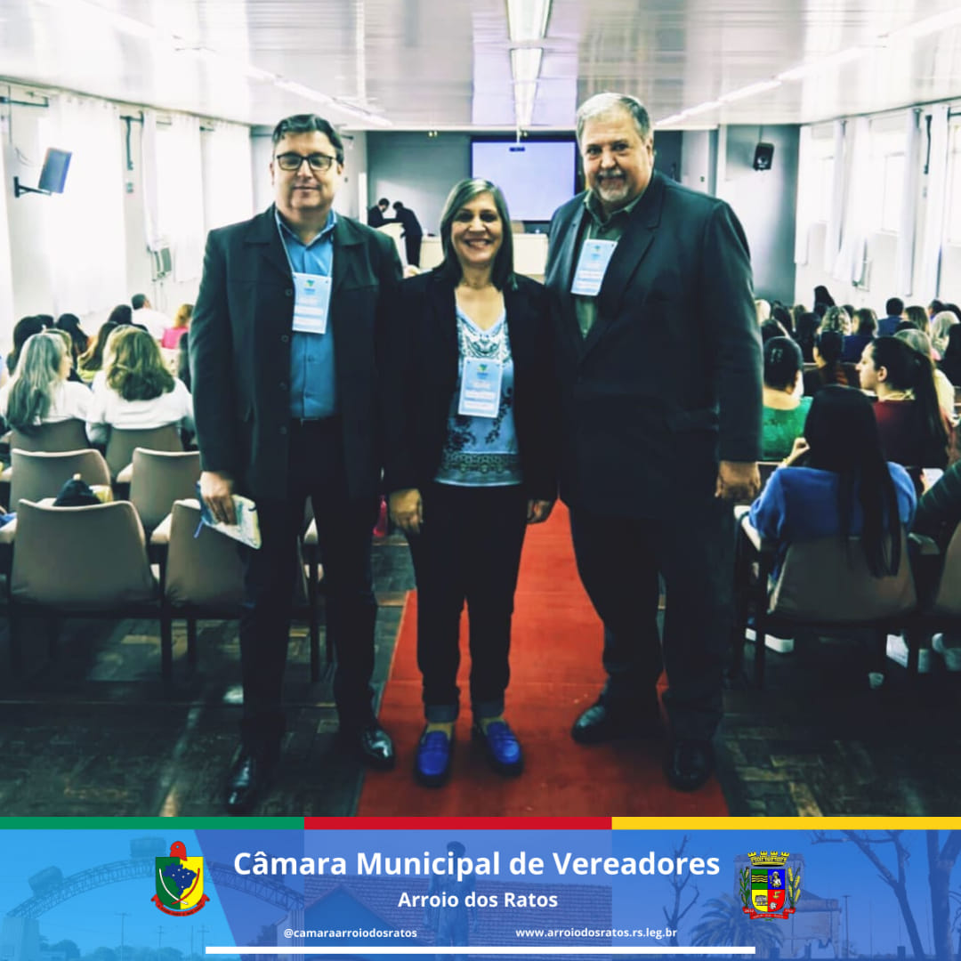 Na manhã de hoje 26.10.23 o Presidente da Câmara Municipal de Vereadores de Arroio dos Ratos Dilson Lemos, o Prefeito José Carlos Garcia de Azeredo e a Secretaria de Educação Maria Helena estiveram na Conferência Regional de Educação.